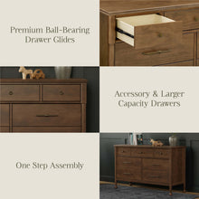 M31416NL,Namesake,Alouette 7-Drawer Assembled Dresser in Natural Walnut