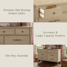 M31416WP,Namesake,Alouette 7-Drawer Assembled Dresser in Washed Pine