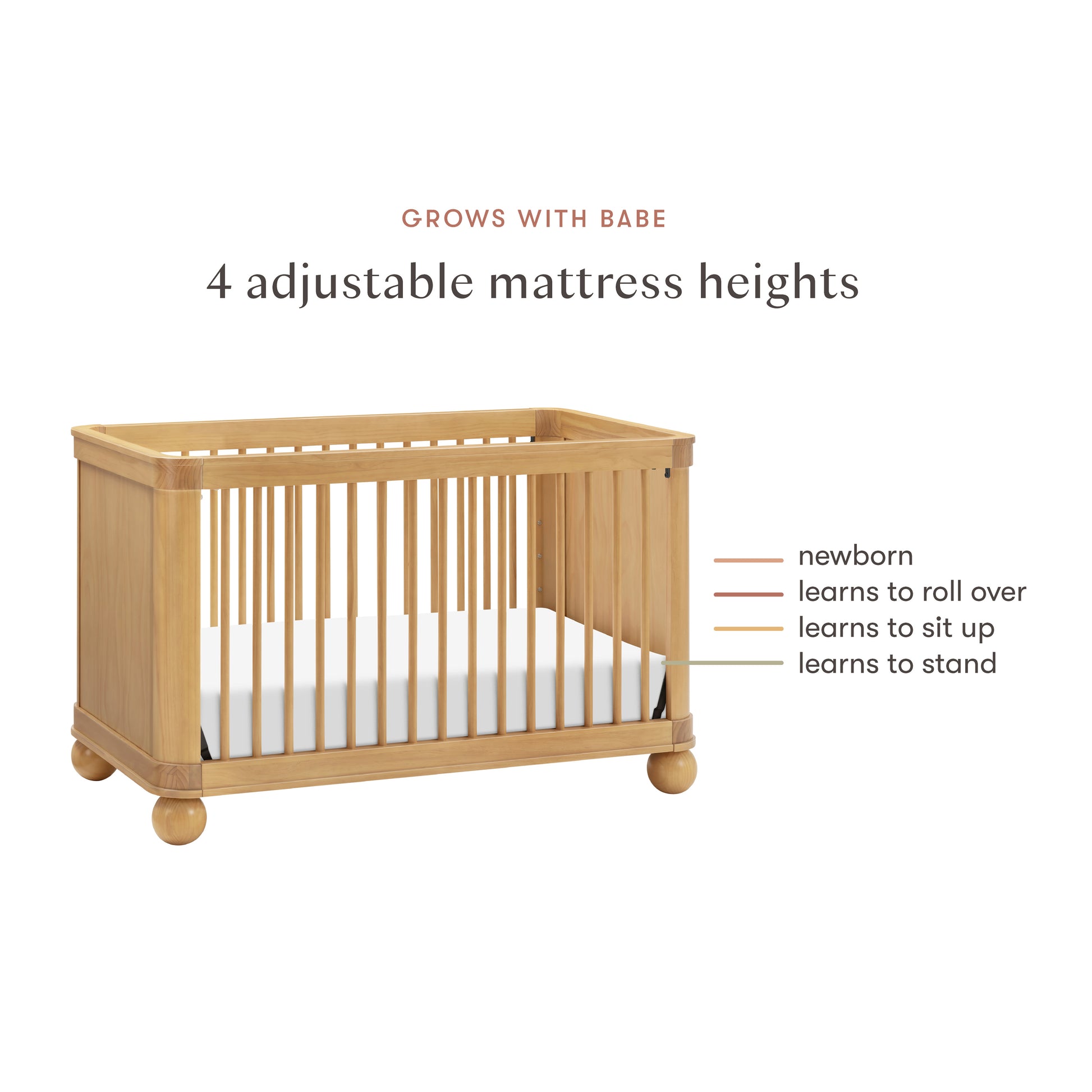 M31801HY,Babyletto,Crosby 3-in-1 Convertible Crib in Honey