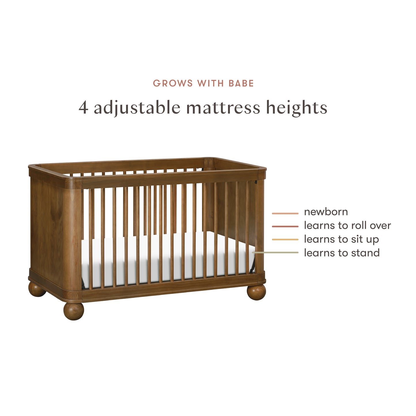 M31801NL,Babyletto,Crosby 3-in-1 Convertible Crib in Natural Walnut