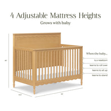 M32301HY,Namesake,Ambrosia 4-in-1 Convertible Crib in Honey