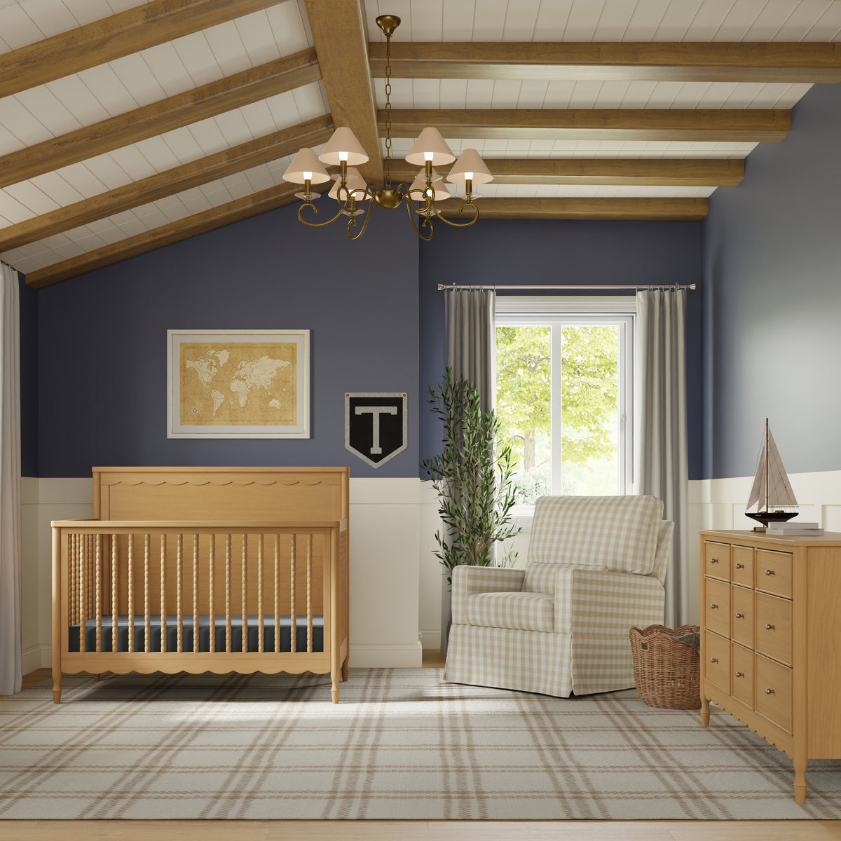 M32301HY,Namesake,Ambrosia 4-in-1 Convertible Crib in Honey