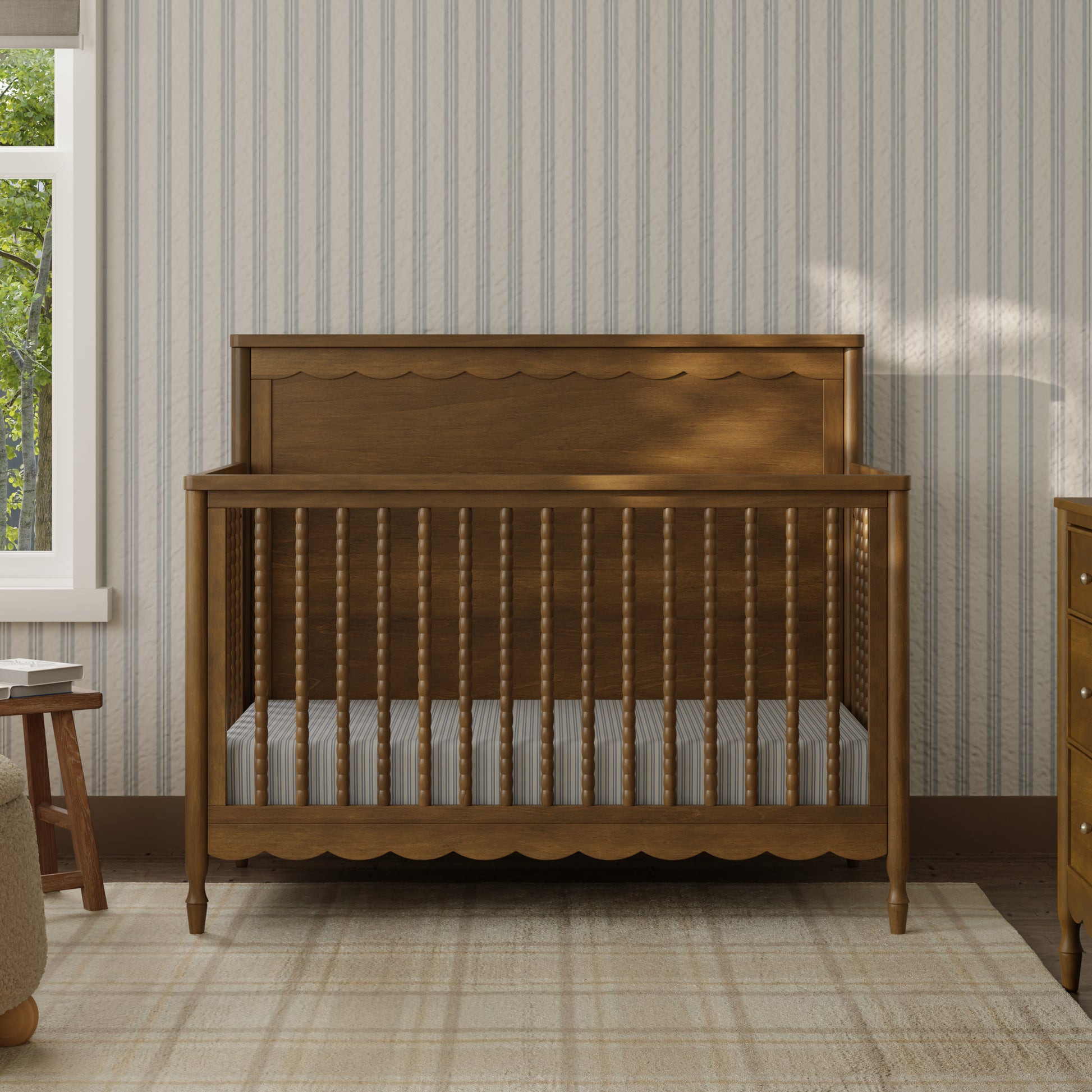 M32301NL,Namesake,Ambrosia 4-in-1 Convertible Crib in Natural Walnut
