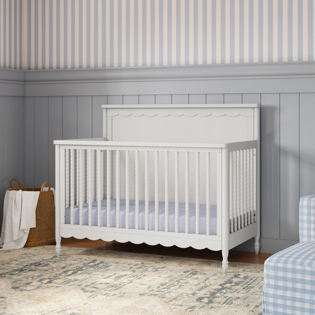 M32301RW,Namesake,Ambrosia 4-in-1 Convertible Crib in Warm White