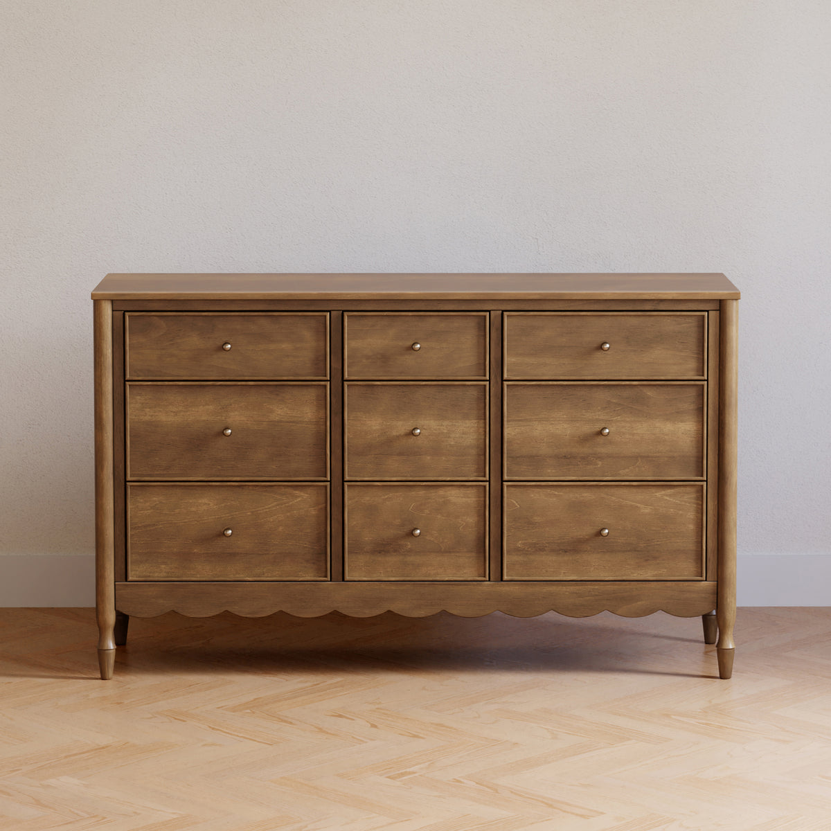 M32328NL,Namesake,Ambrosia 9-Drawer Assembled Dresser in Natural Walnut