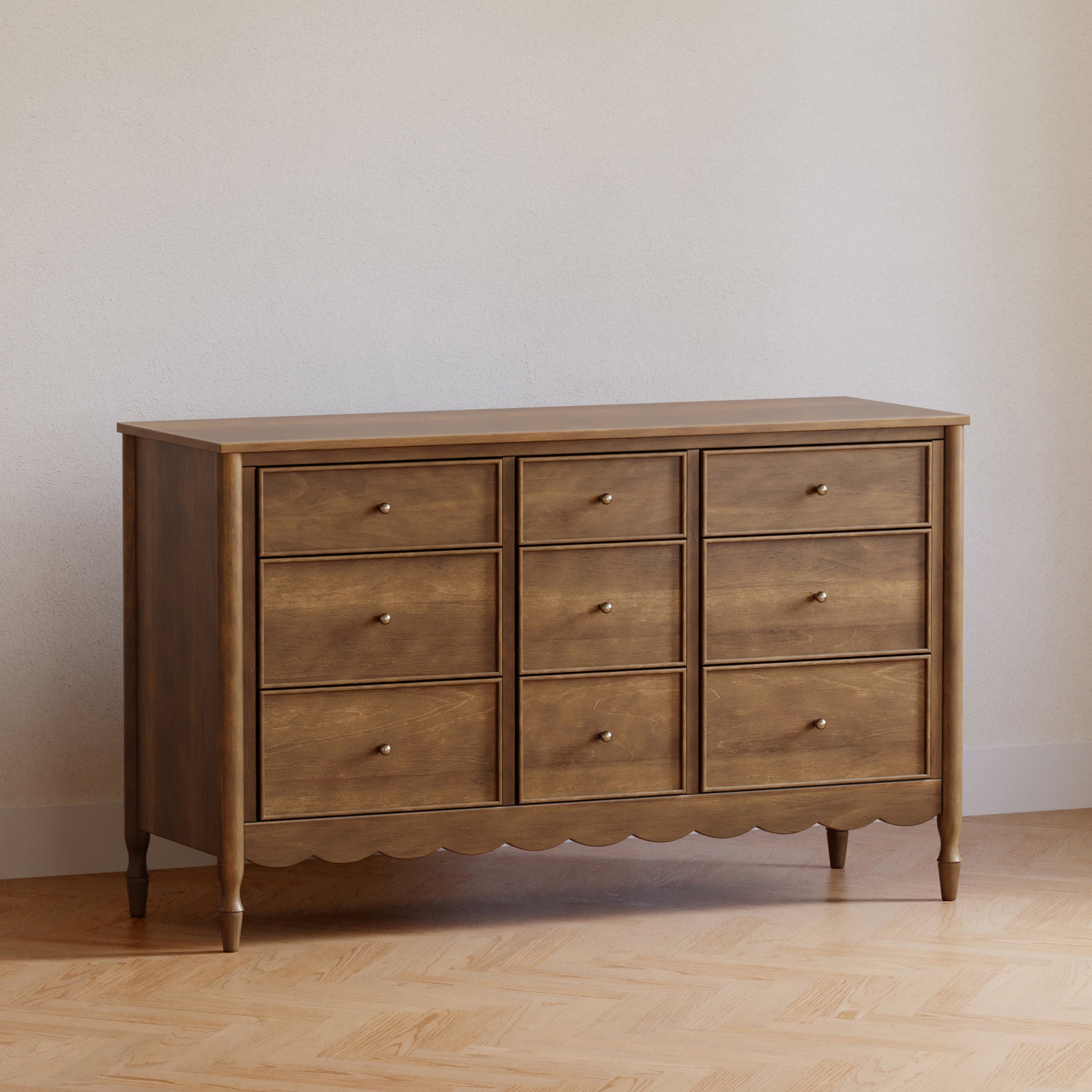 M32328NL,Namesake,Ambrosia 9-Drawer Assembled Dresser in Natural Walnut