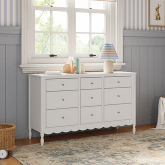 M32328RW,Namesake,Ambrosia 9-Drawer Assembled Dresser in Warm White