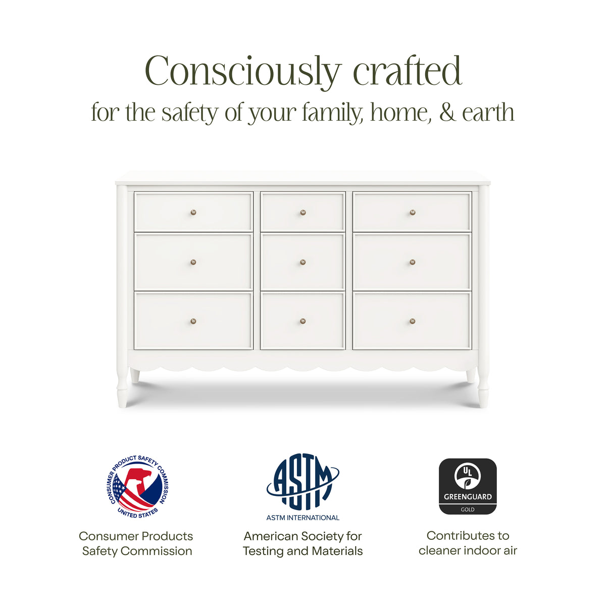M32328RW,Namesake,Ambrosia 9-Drawer Assembled Dresser in Warm White