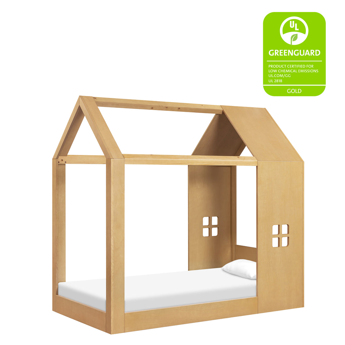 M32876HY,Babyletto Kids,Uchi Montessori-Inspired House Twin Bed in Honey
