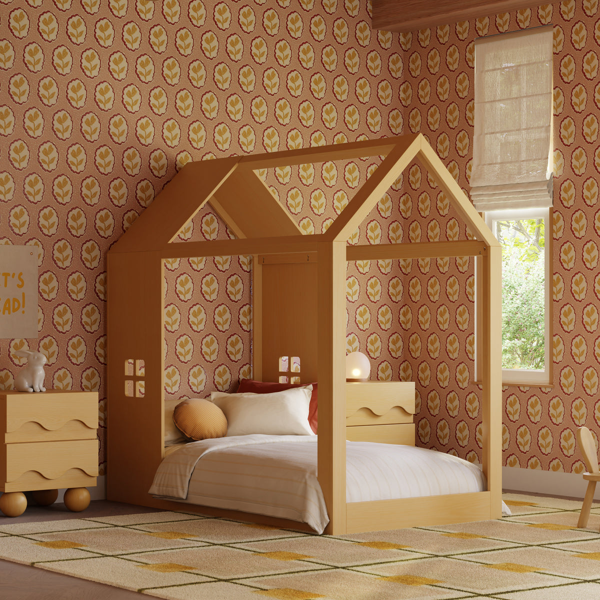 M32876HY,Babyletto Kids,Uchi Montessori-Inspired House Twin Bed in Honey