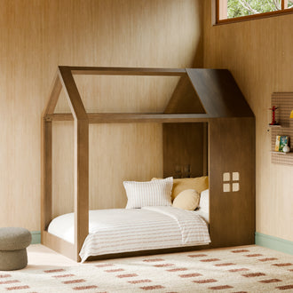 M32876NL,Babyletto Kids,Uchi Montessori-Inspired House Twin Bed in Natural Walnut