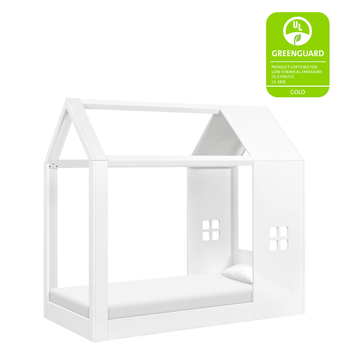M32876W,Babyletto Kids,Uchi Montessori-Inspired House Twin Bed in White