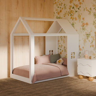 M32876W,Babyletto Kids,Uchi Montessori-Inspired House Twin Bed in White