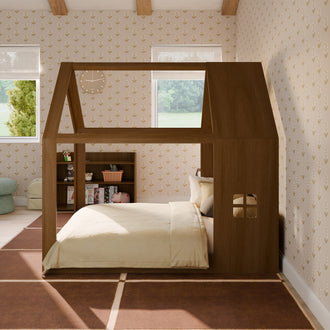 M32889NL,Babyletto Kids,Uchi Montessori-Inspired House Full Bed in Natural Walnut