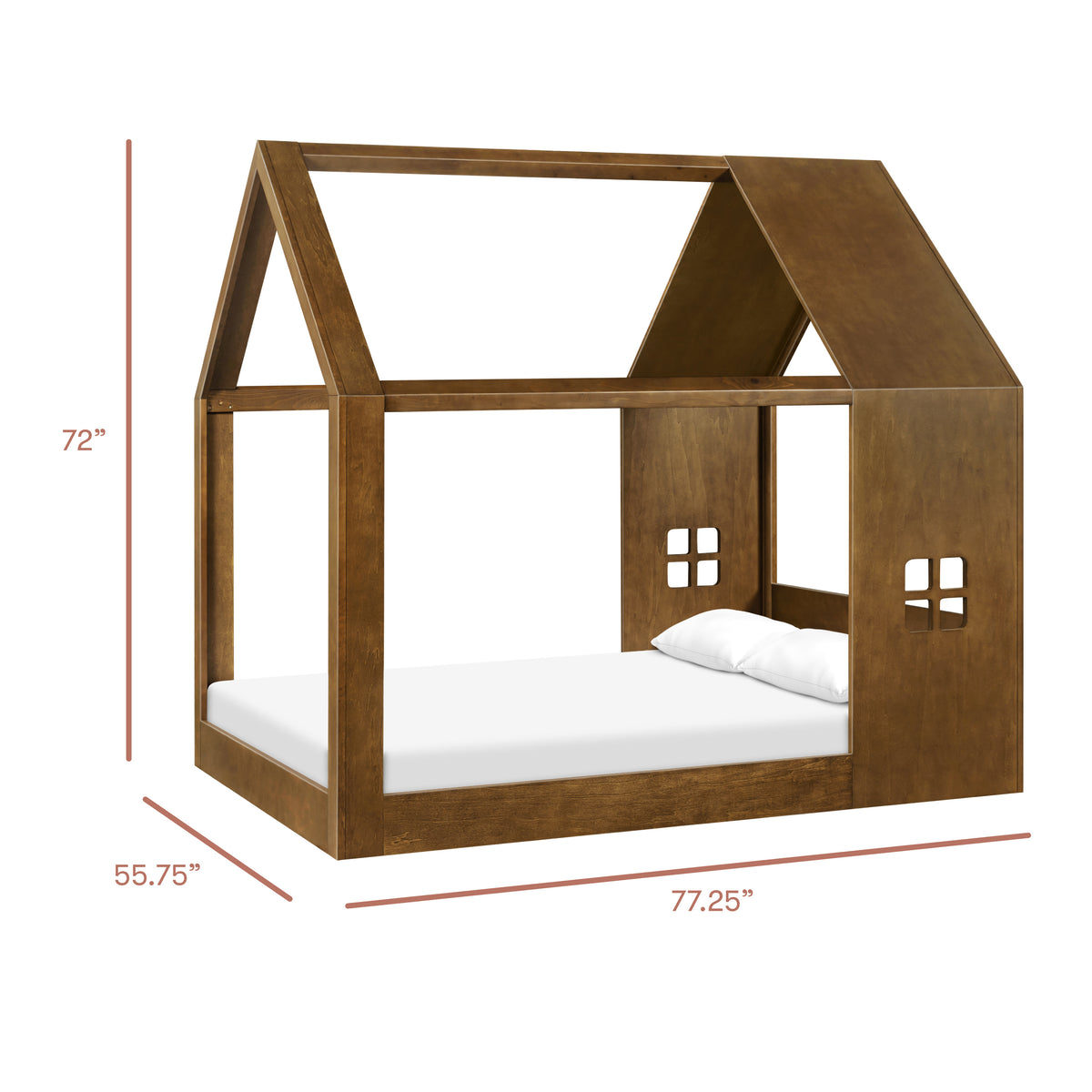M32889NL,Babyletto Kids,Uchi Montessori-Inspired House Full Bed in Natural Walnut