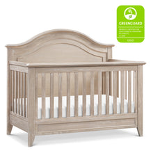 M34401SDB,Monogram by Namesake,Barrow Rustic 4-in-1 Convertible Curve Top Crib in Sandbar