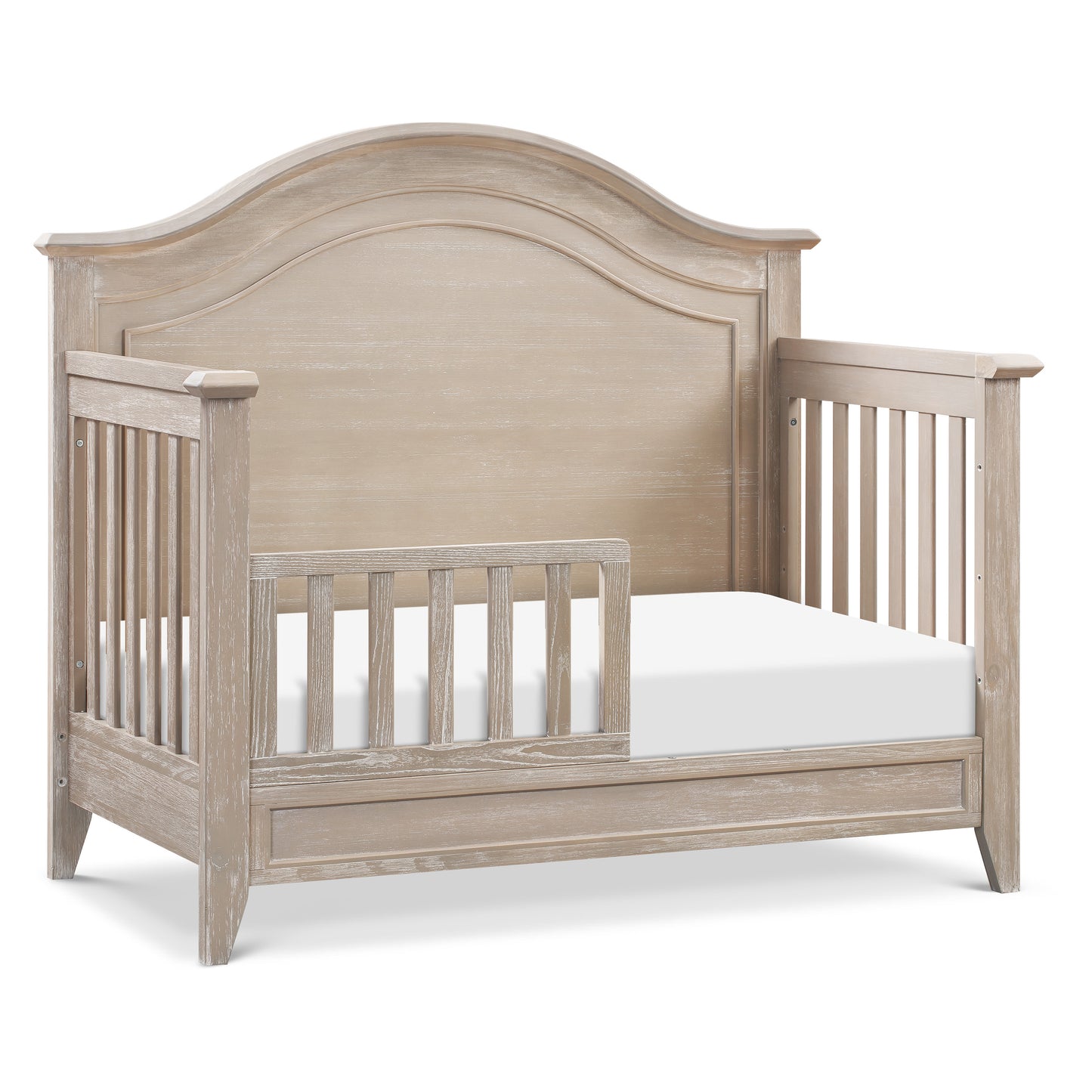 M34401SDB,Monogram by Namesake,Barrow Rustic 4-in-1 Convertible Curve Top Crib in Sandbar