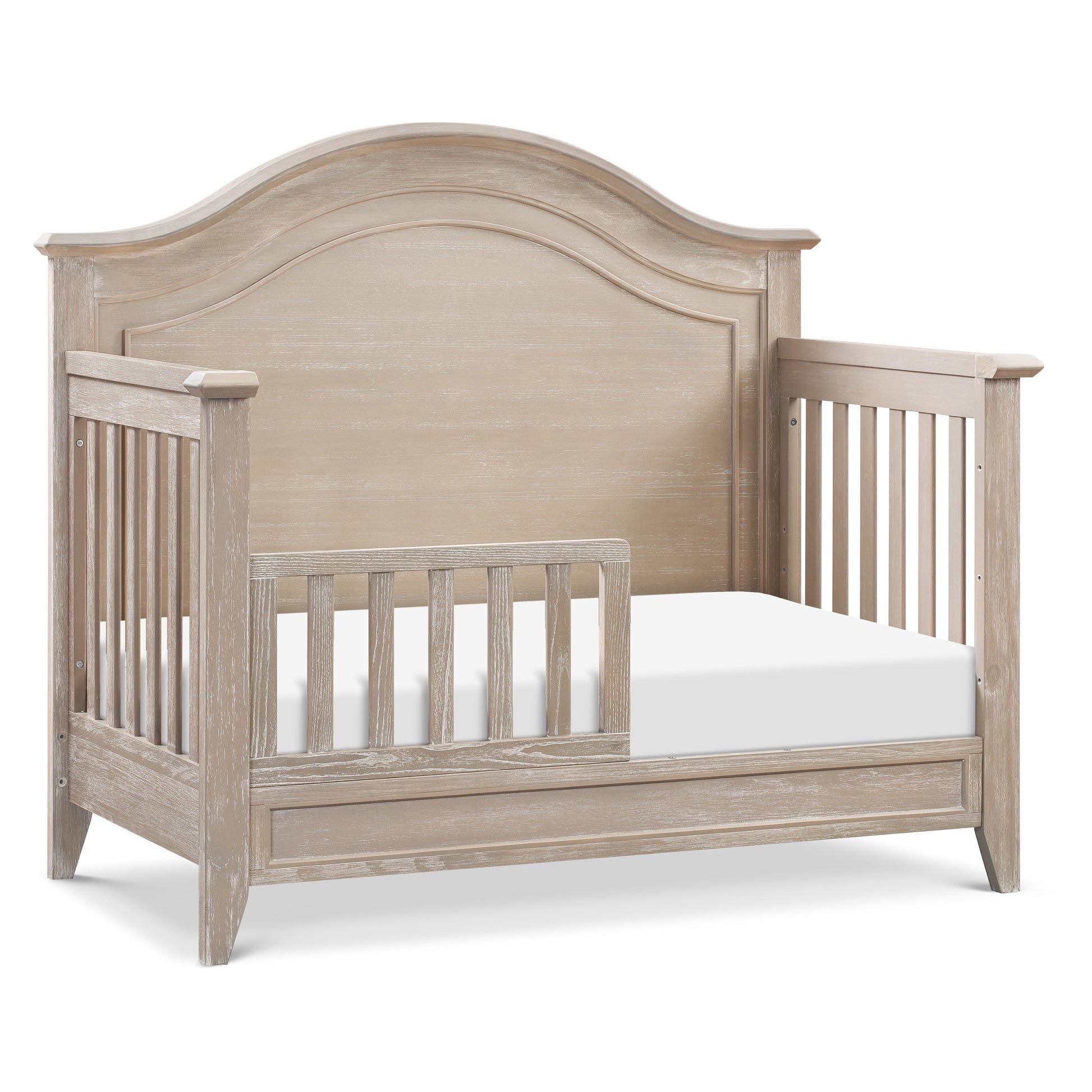 M34401SDB,Monogram by Namesake,Barrow Rustic 4-in-1 Convertible Curve Top Crib in Sandbar