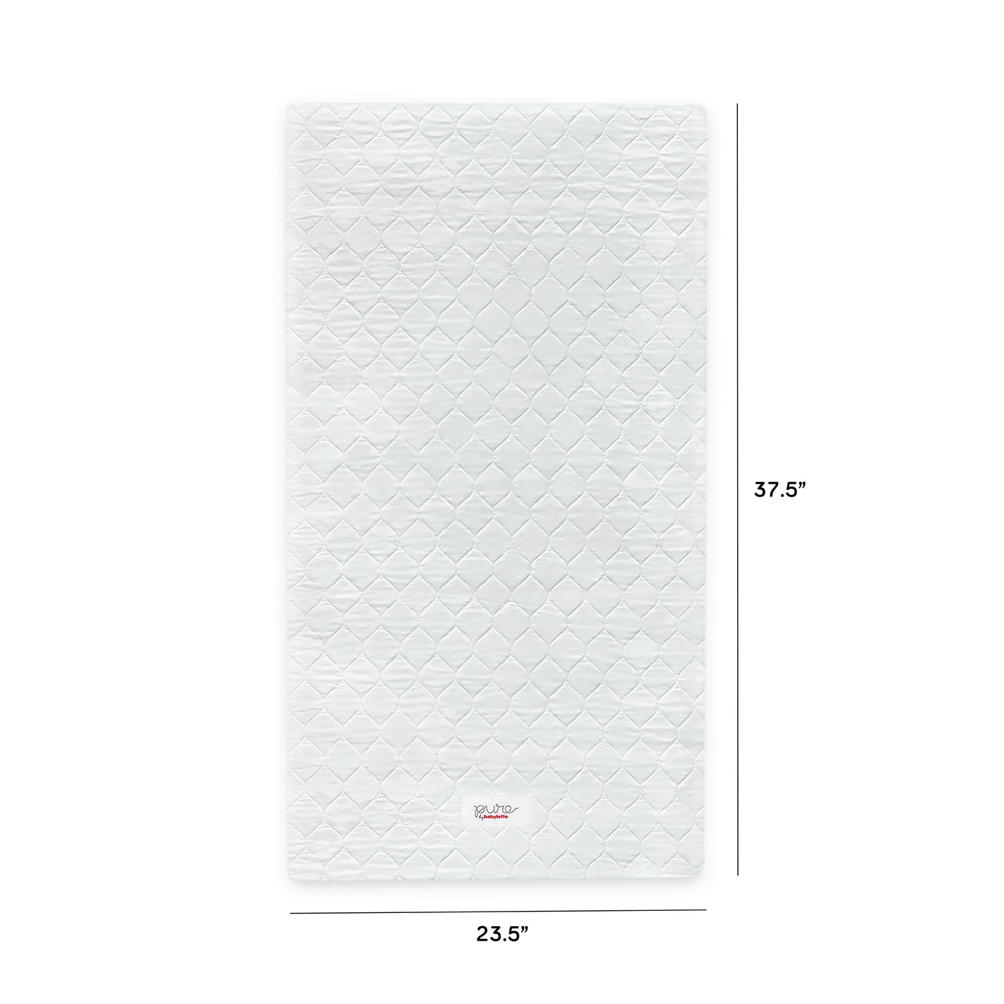 M5346C,Babyletto,Pure Core Non-Toxic Mini Crib Mattress with Hybrid Cover