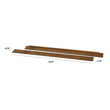 M5789NL,The MDB Family,Hidden Hardware Twin/Full Size Bed Conversion Kit in Natural Walnut