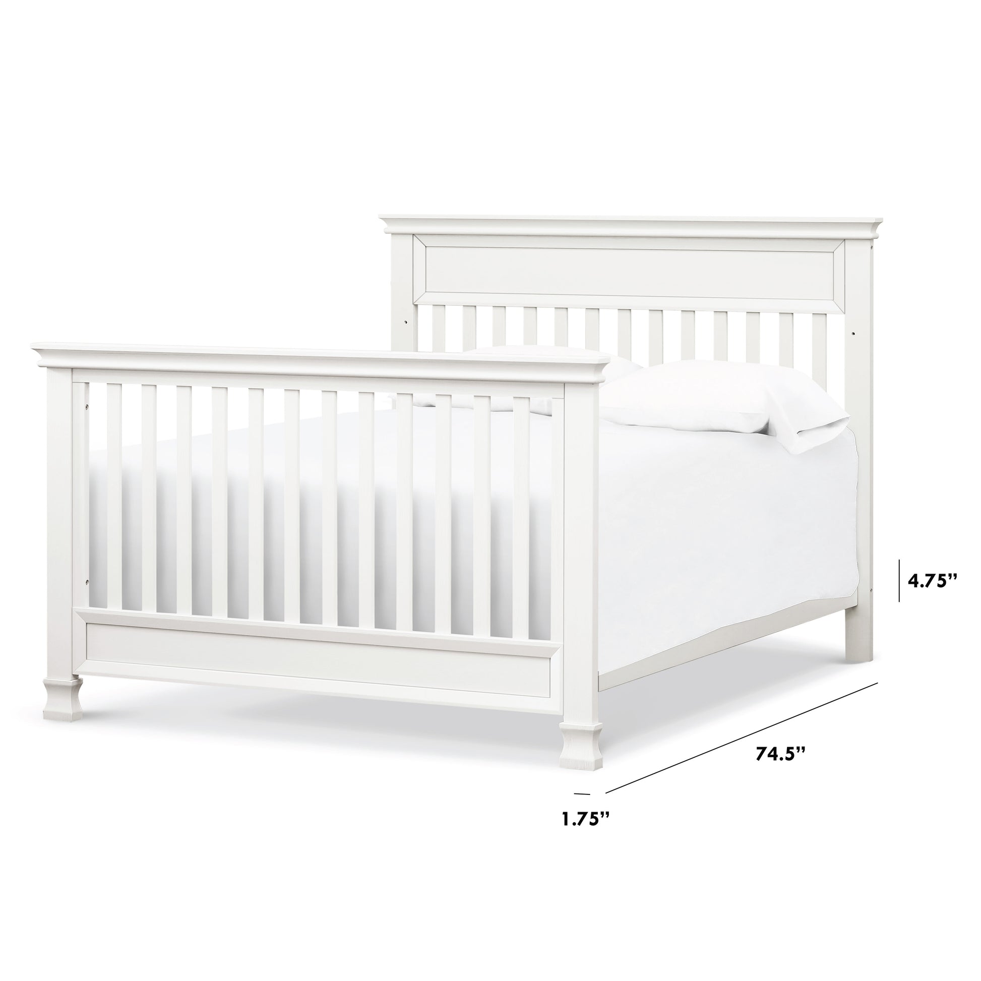 M5789RW,The MDB Family,Hidden Hardware Twin/Full Size Bed Conversion Kit in Warm White