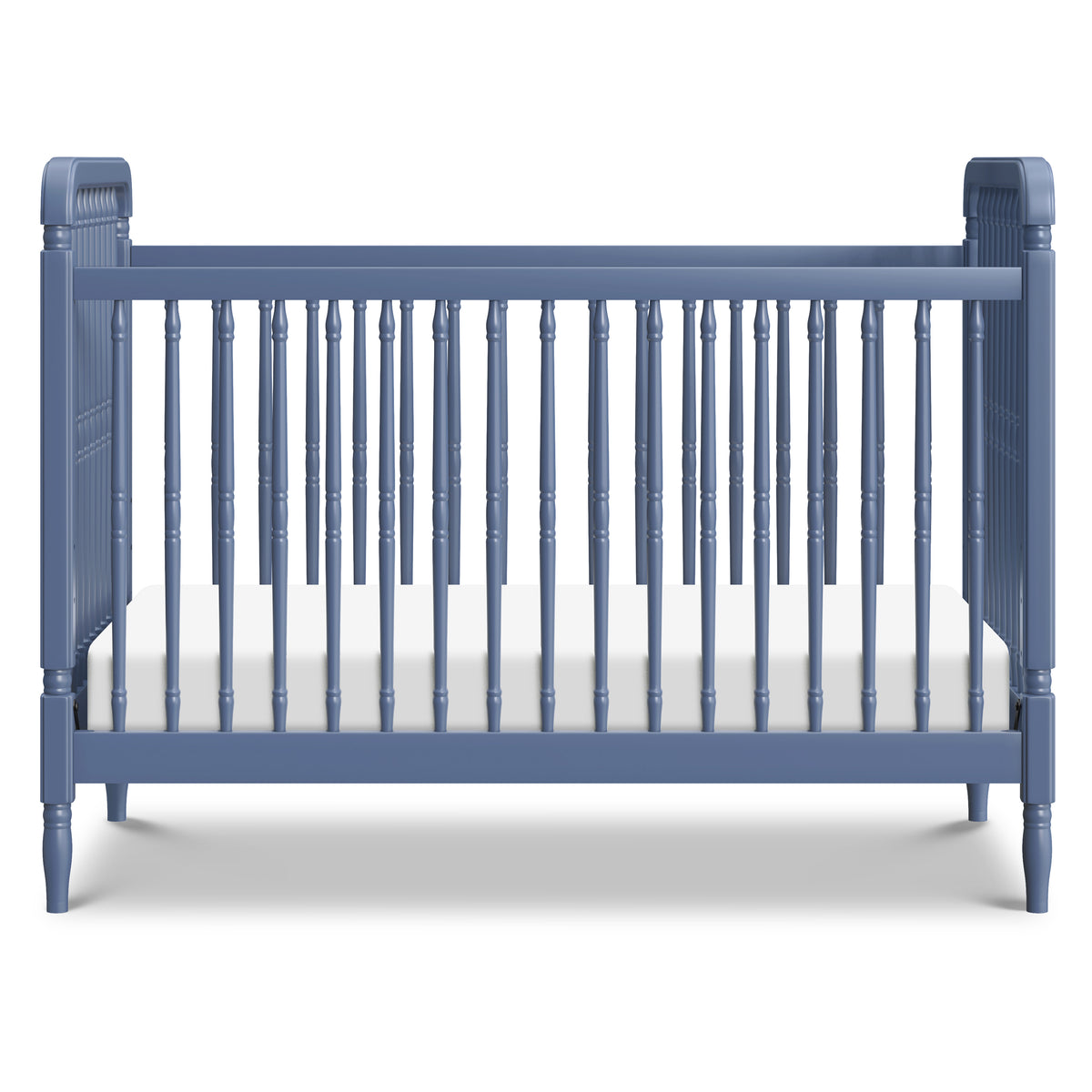 M7101CVB,Namesake,Liberty 3-in-1 Convertible Spindle Crib w/Toddler Bed Conversion Kit in Cove Blue