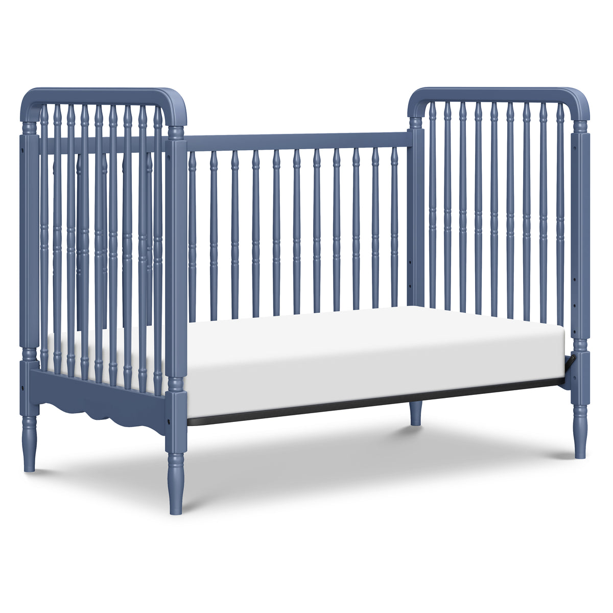 M7101CVB,Namesake,Liberty 3-in-1 Convertible Spindle Crib w/Toddler Bed Conversion Kit in Cove Blue