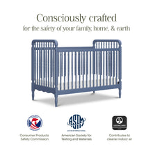M7101CVB,Namesake,Liberty 3-in-1 Convertible Spindle Crib w/Toddler Bed Conversion Kit in Cove Blue
