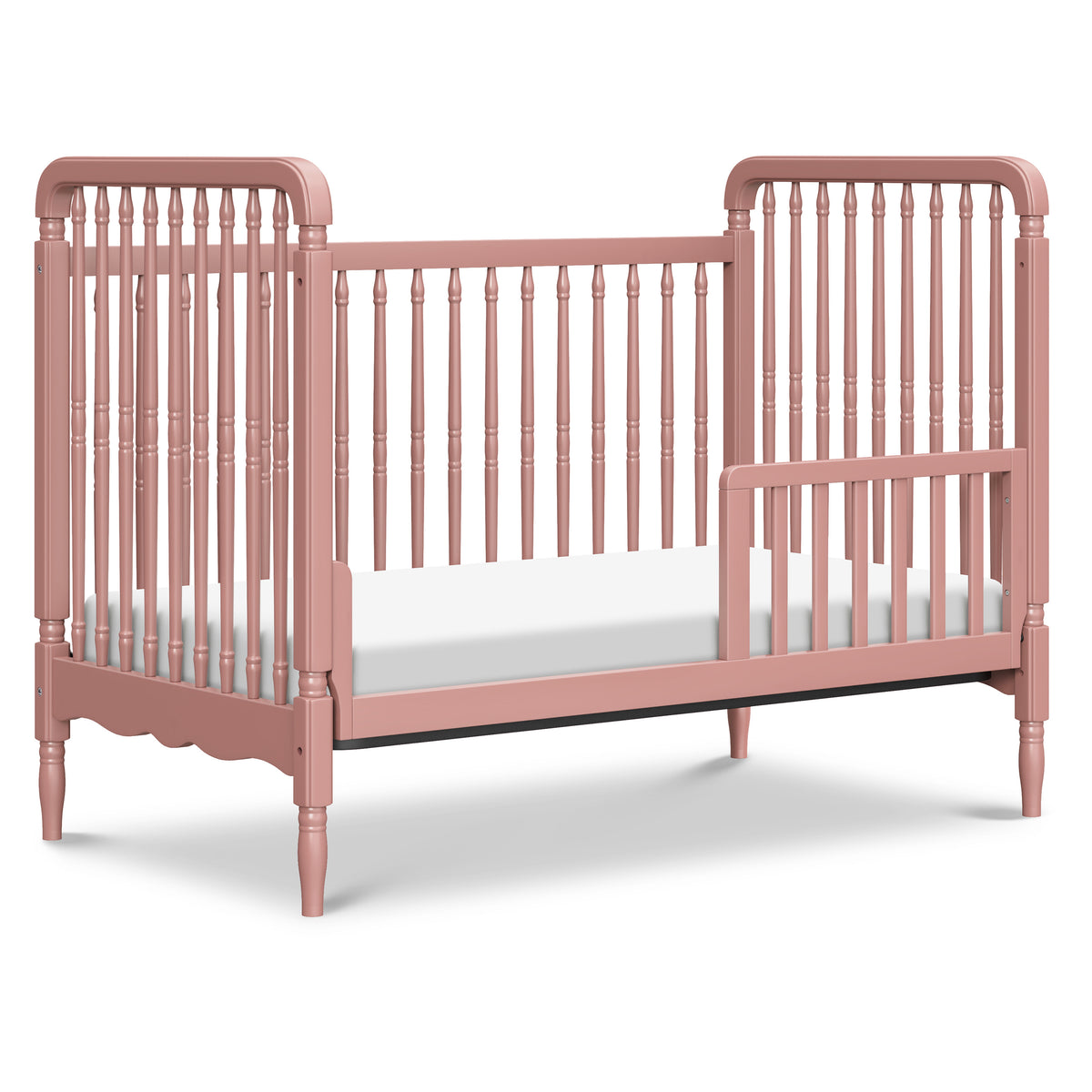 M7101DTR,Namesake,Liberty 3-in-1 Convertible Spindle Crib w/Toddler Bed Conversion Kit in Dusty Rose