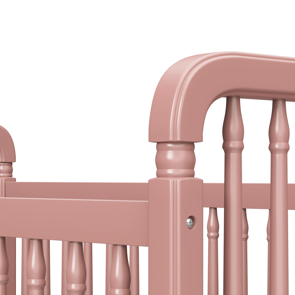 M7101DTR,Namesake,Liberty 3-in-1 Convertible Spindle Crib w/Toddler Bed Conversion Kit in Dusty Rose