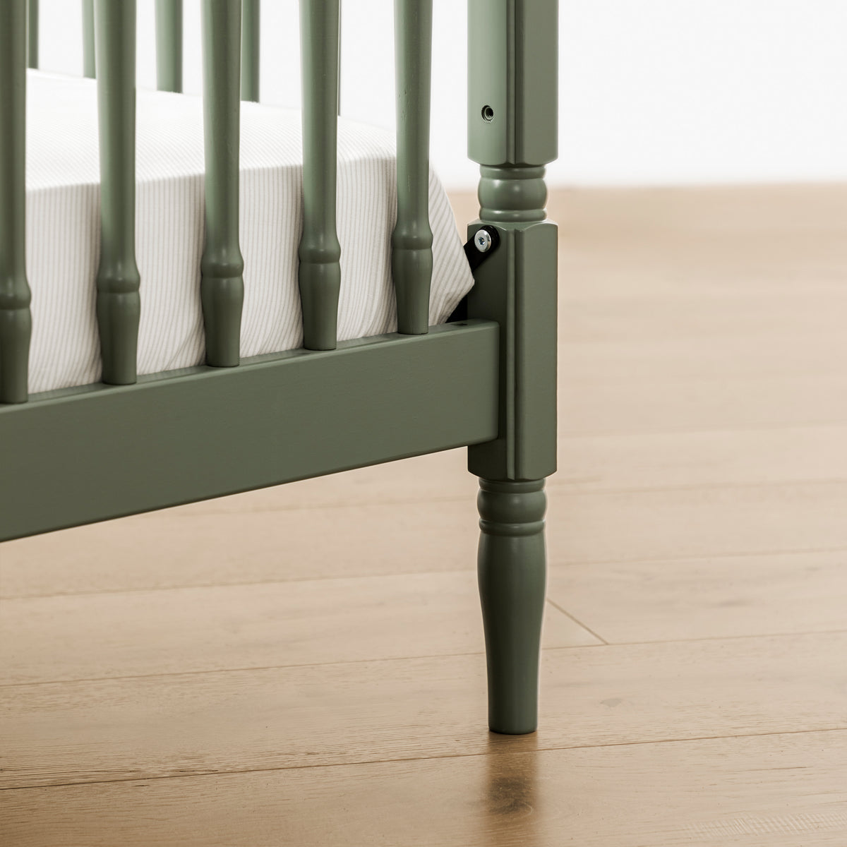 M7101JP,Namesake,Liberty 3-in-1 Convertible Spindle Crib w/Toddler Bed Conversion Kit in Juniper