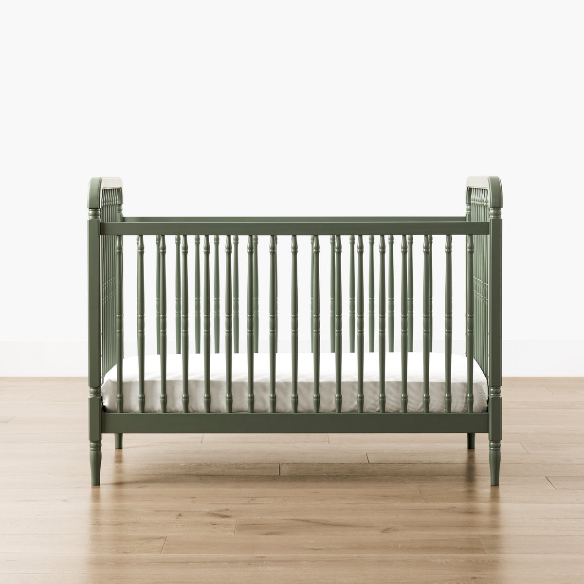 M7101JP,Namesake,Liberty 3-in-1 Convertible Spindle Crib w/Toddler Bed Conversion Kit in Juniper