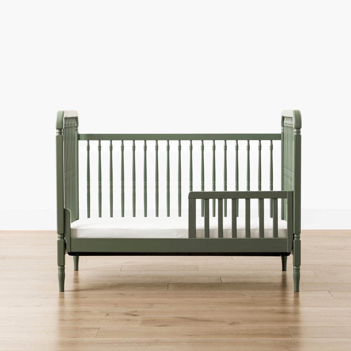 M7101JP,Namesake,Liberty 3-in-1 Convertible Spindle Crib w/Toddler Bed Conversion Kit in Juniper