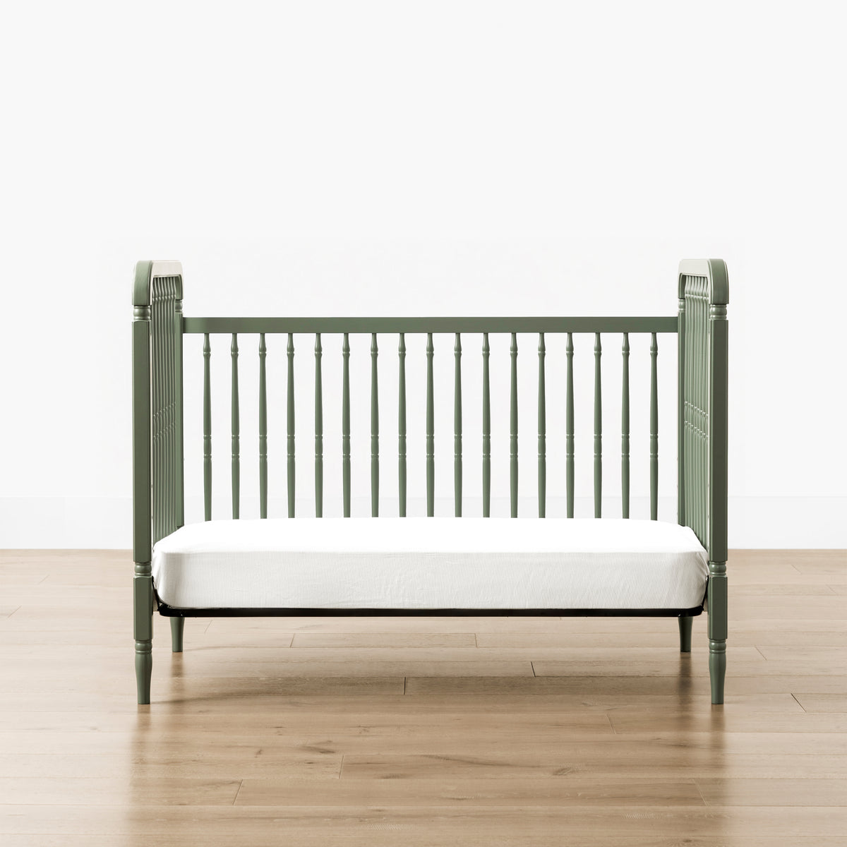 M7101JP,Namesake,Liberty 3-in-1 Convertible Spindle Crib w/Toddler Bed Conversion Kit in Juniper