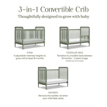 M7101JP,Namesake,Liberty 3-in-1 Convertible Spindle Crib w/Toddler Bed Conversion Kit in Juniper