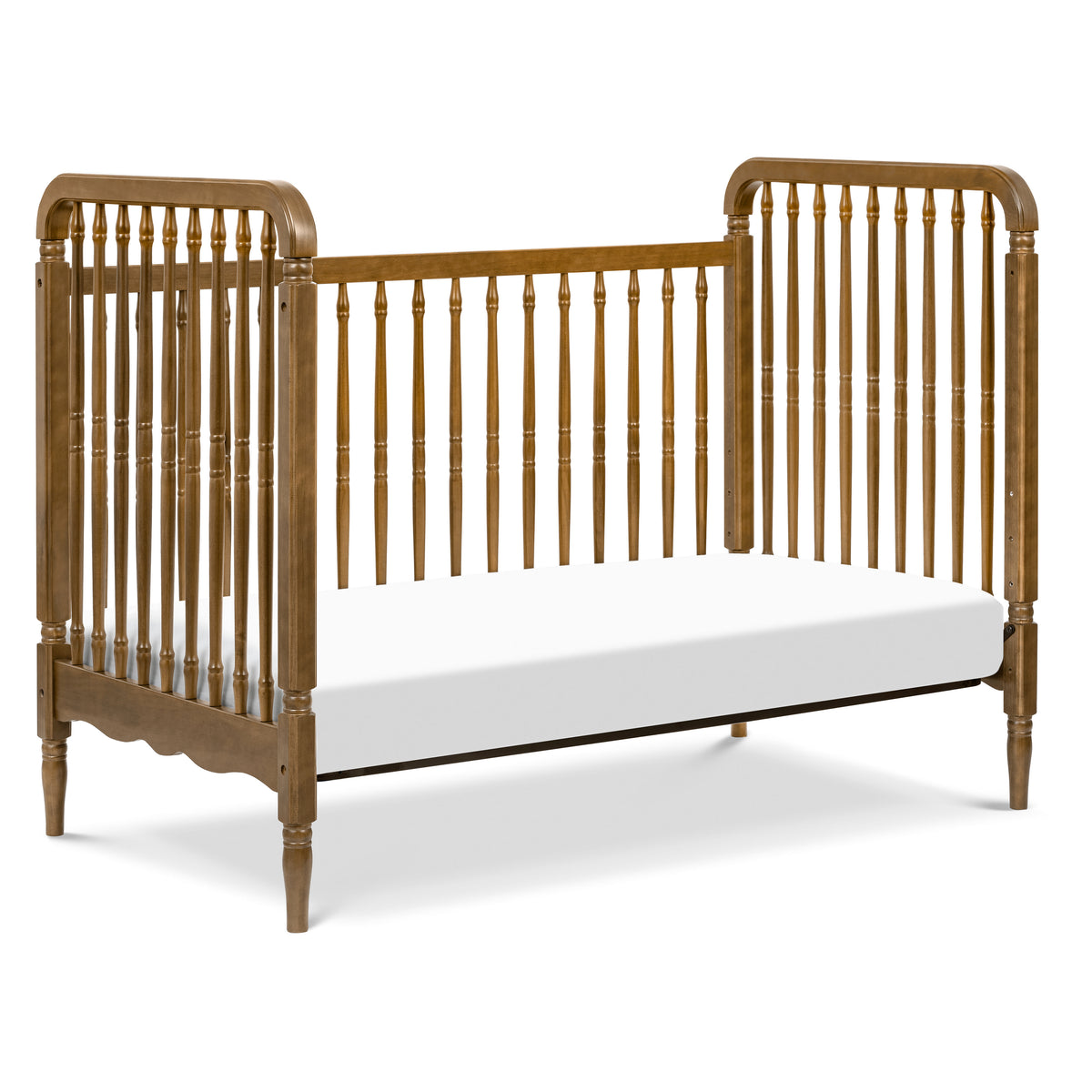 M7101NL,Namesake,Liberty 3-in-1 Convertible Spindle Crib w/Toddler Bed Conversion Kit in Natural Walnut