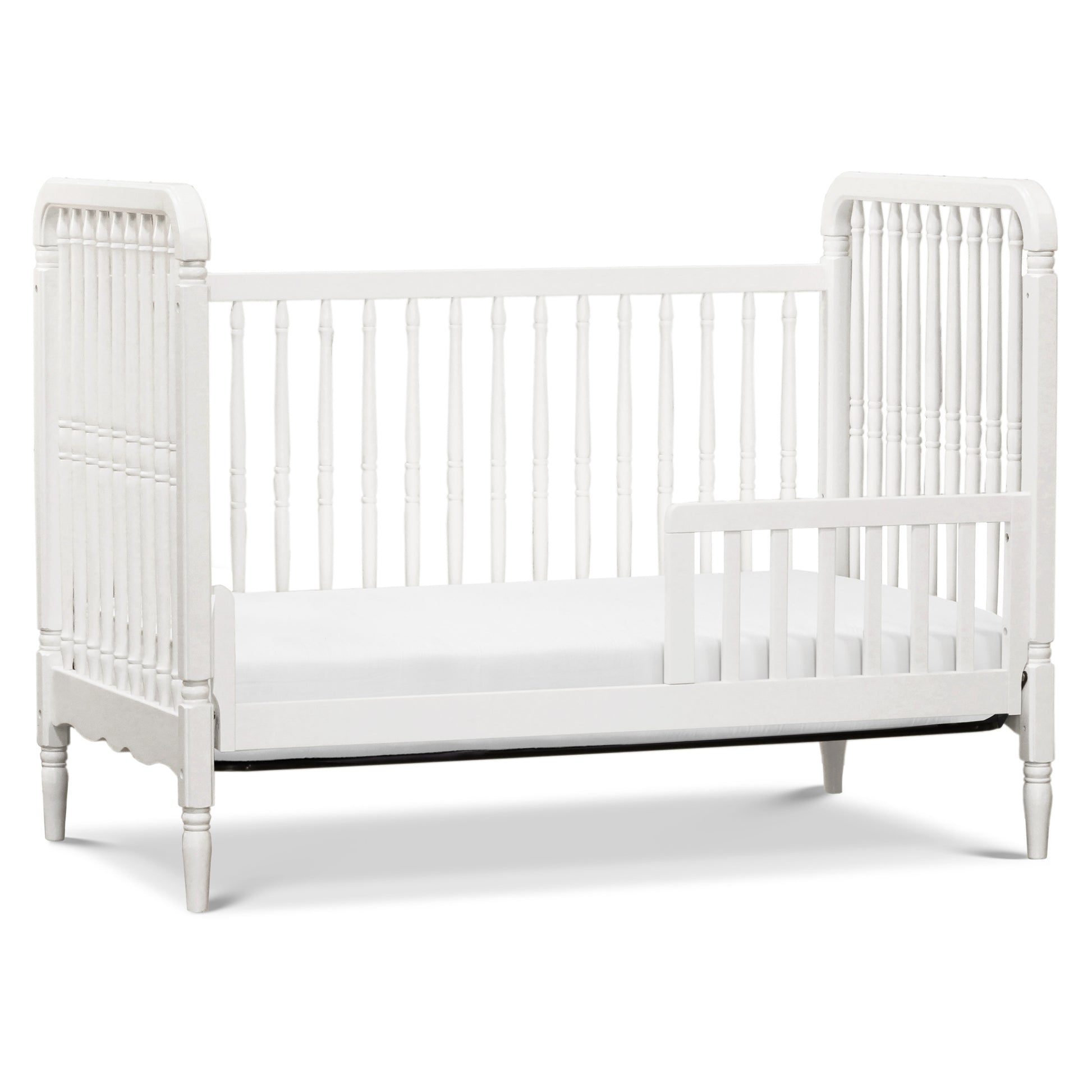 M7101RW,Namesake,Liberty 3-in-1 Convertible Spindle Crib w/Toddler Bed Conversion Kit in Warm White