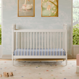 M7101RW,Namesake,Liberty 3-in-1 Convertible Spindle Crib w/Toddler Bed Conversion Kit in Warm White