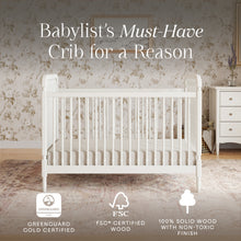 M7101RW,Namesake,Liberty 3-in-1 Convertible Spindle Crib w/Toddler Bed Conversion Kit in Warm White