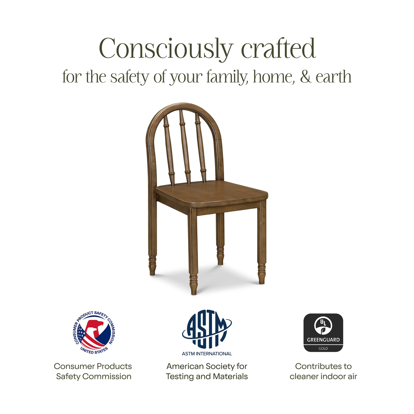 M7103NL,Namesake Kids,Liberty Spindle Play Chair in Natural Walnut