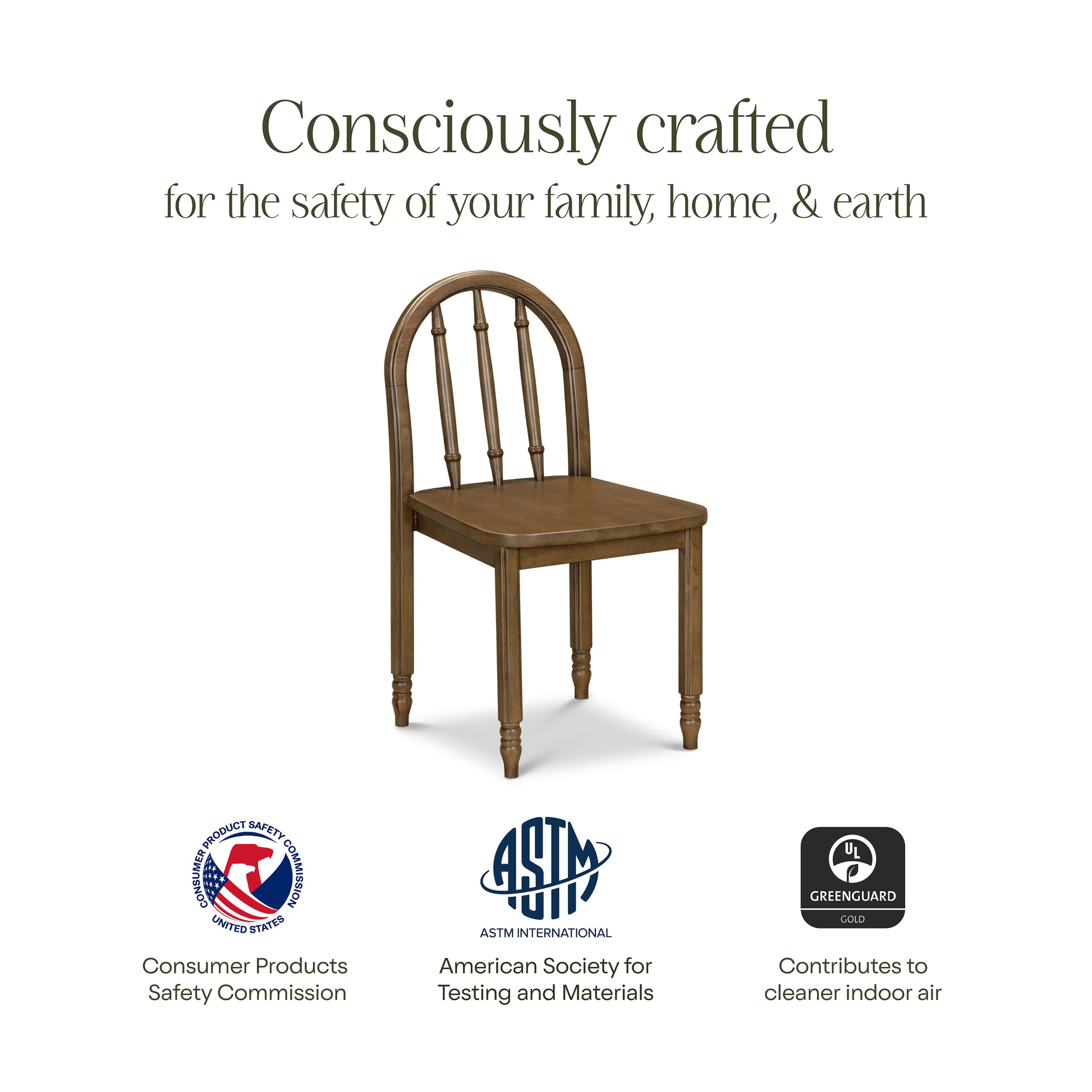 M7103NL,Namesake Kids,Liberty Spindle Play Chair in Natural Walnut