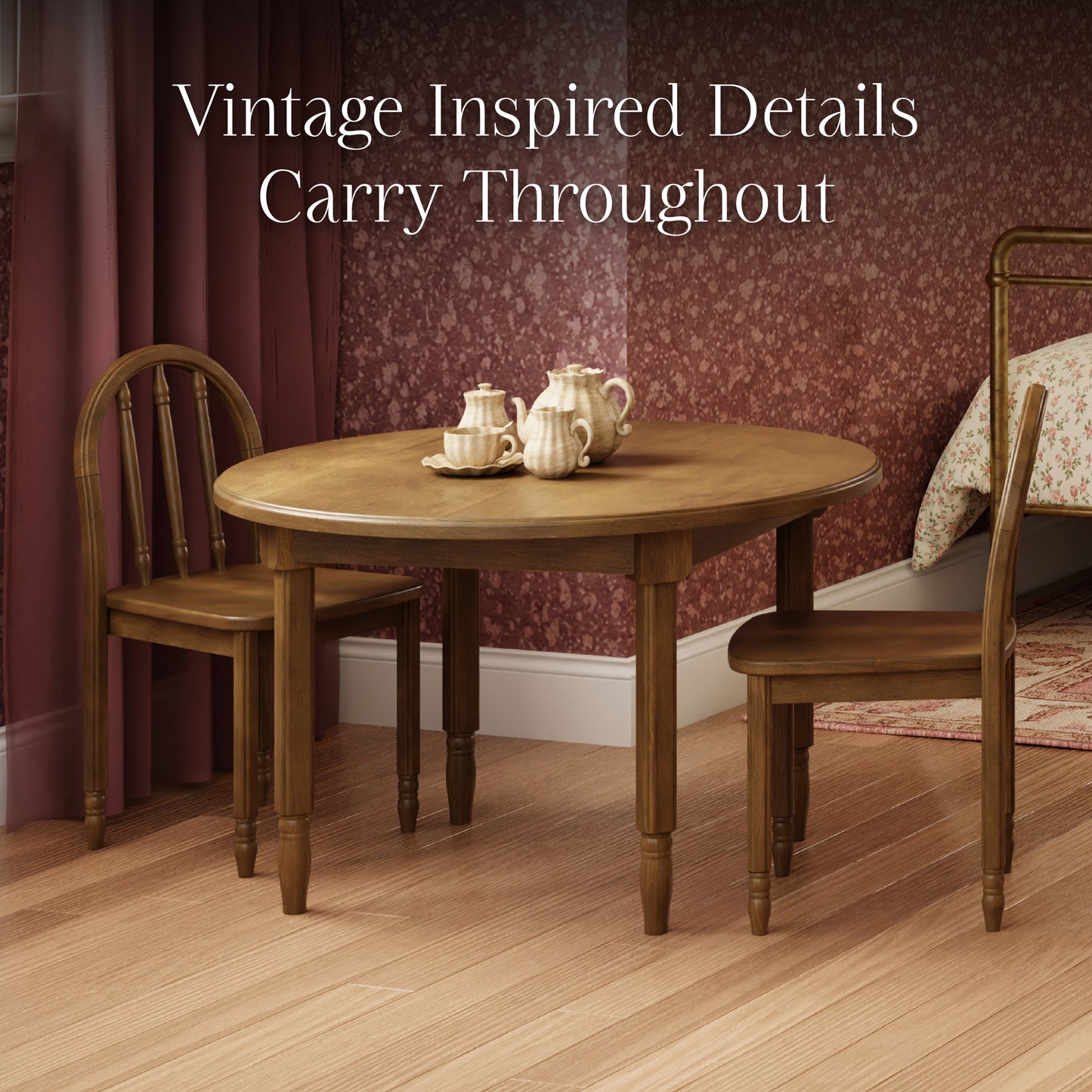 M7103NL,Namesake Kids,Liberty Spindle Play Chair in Natural Walnut