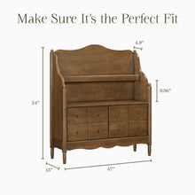 M7109NL,Namesake Kids,Liberty Library Hutch in Natural Walnut