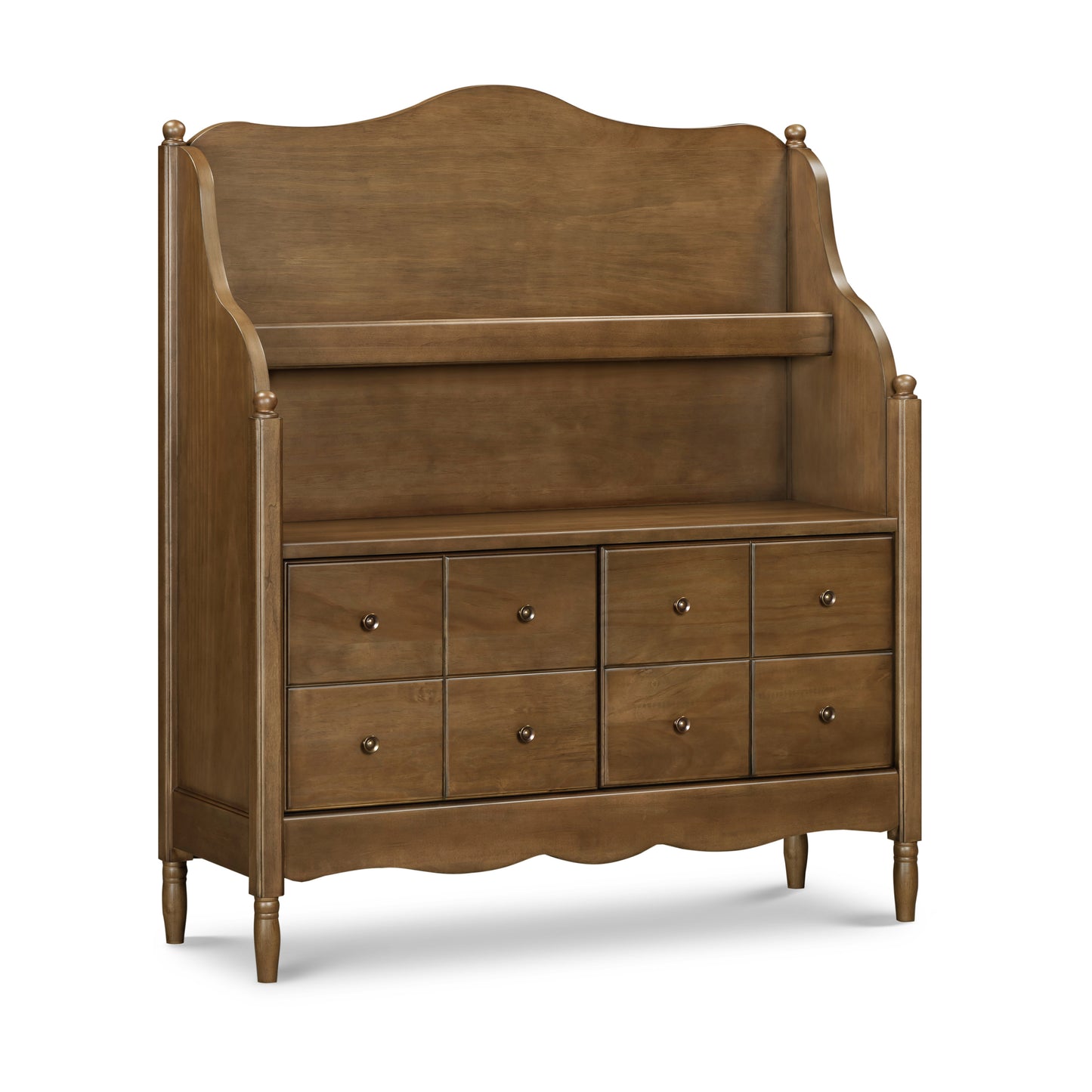 M7109NL,Namesake Kids,Liberty Library Hutch in Natural Walnut
