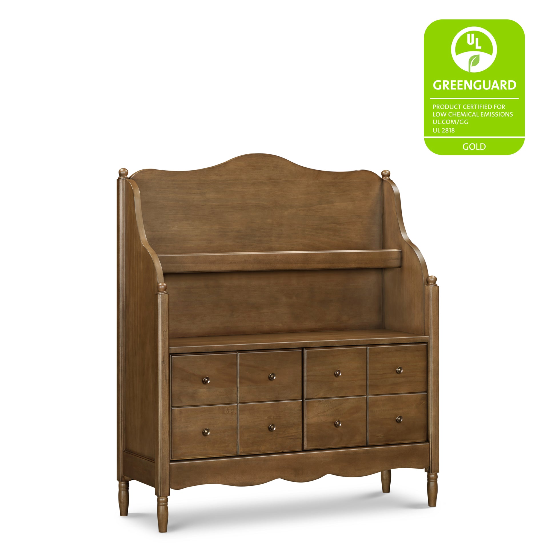 M7109NL,Namesake Kids,Liberty Library Hutch in Natural Walnut