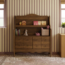 M7109NL,Namesake Kids,Liberty Library Hutch in Natural Walnut