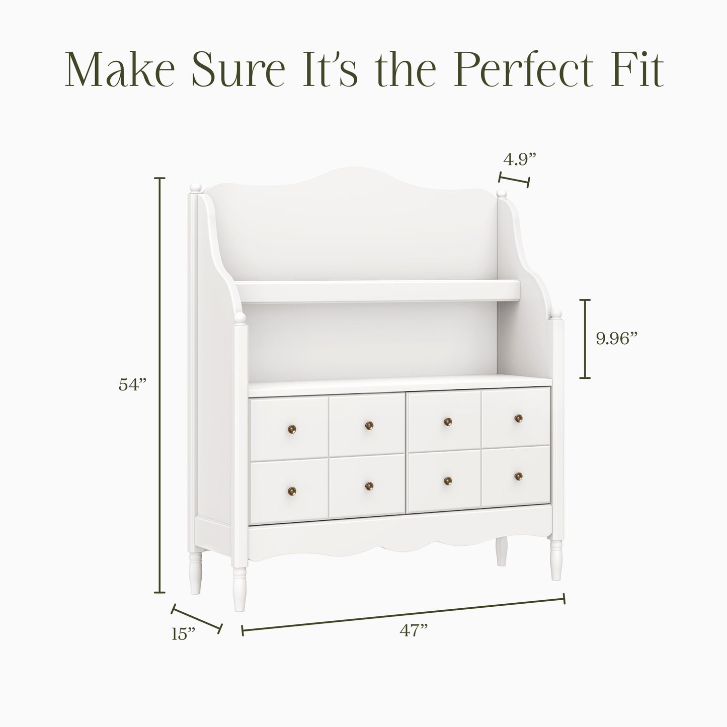 M7109RW,Namesake Kids,Liberty Library Hutch in Warm White