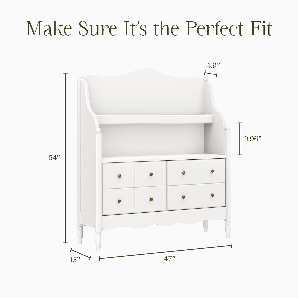 M7109RW,Namesake Kids,Liberty Library Hutch in Warm White