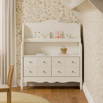 M7109RW,Namesake Kids,Liberty Library Hutch in Warm White