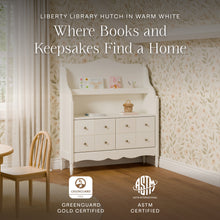 M7109RW,Namesake Kids,Liberty Library Hutch in Warm White